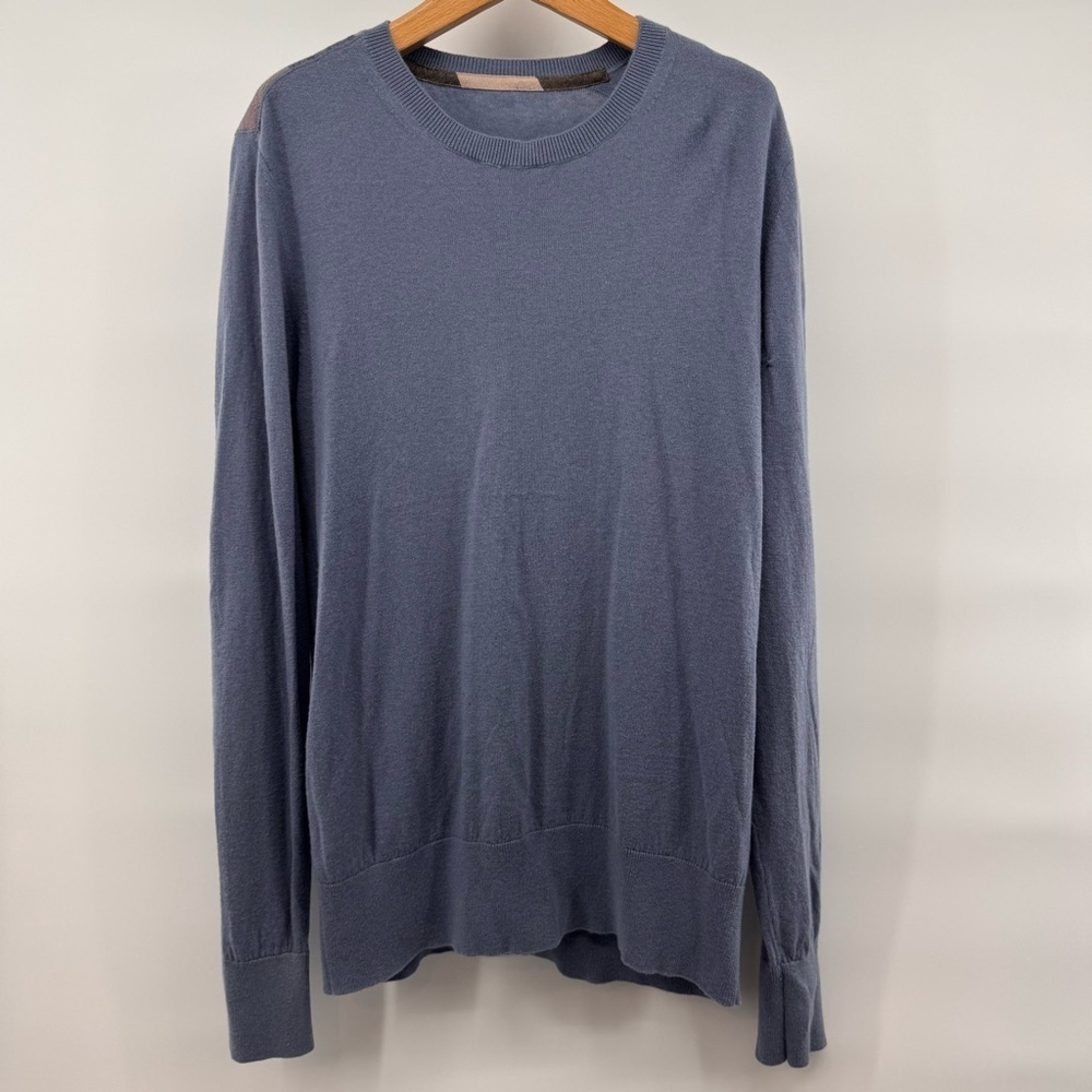 Burberry Brit Men’s Blue Cashmere Sweater Medium